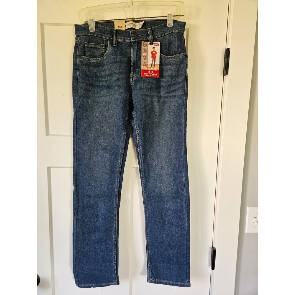 Boys Levi jeans 511 slim 16 reg 28×30 NWT